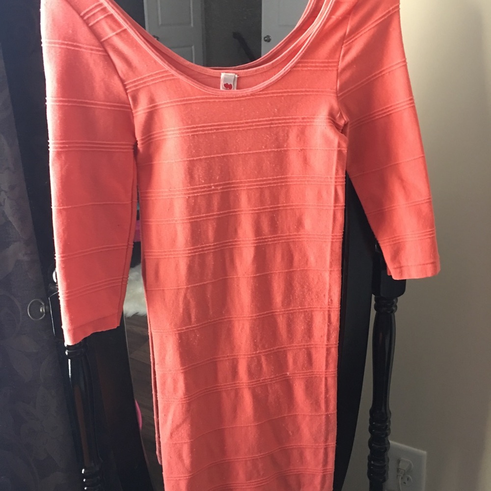 Peach dress